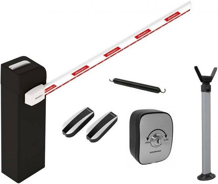 

Комплект DoorHan BR-PRO5000KIT в составе стойка Barrier-PRO со встроенной сигнальной лампой и приемником, стрела BOOM-5, опора стрелы V-HOLDER, ключ-к, BR-PRO5000KIT