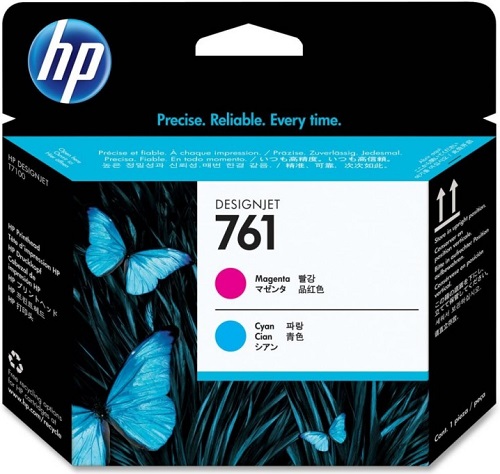 

Печатающая головка HP CH646A 761, пурпурный/голубой, для DesignJet, CH646A