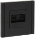 фото Розетка компьютерная+телефонная IEK FP-KT20-O-1-K02