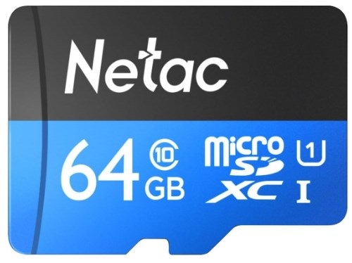 

Карта памяти 64GB Netac NT02P500STN-064G-S microSDHC (без SD адаптера) 80MB/s, NT02P500STN-064G-S