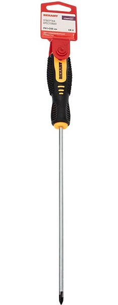 Изображение товара Отвертка Rexant 12-6406 PH 1х200 мм с магнитным наконечником и хромванадиевой насадкой