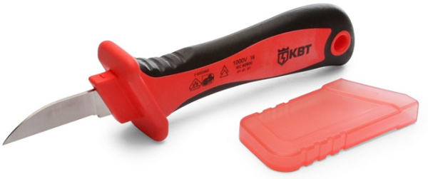 Изображение товара Монтерский диэлектрический нож КВТ 63846 для зачистки кабелей
