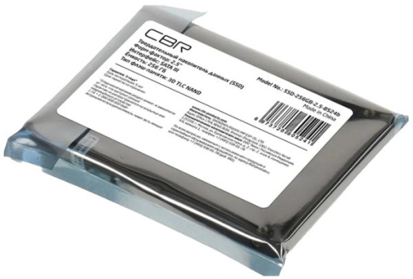 фото SSD накопитель 256 ГБ CBR SSD-256GB-2.5-BS24b, SATA III, [SSD-256GB-2.5-BS24b] в Санкт-Петербургe