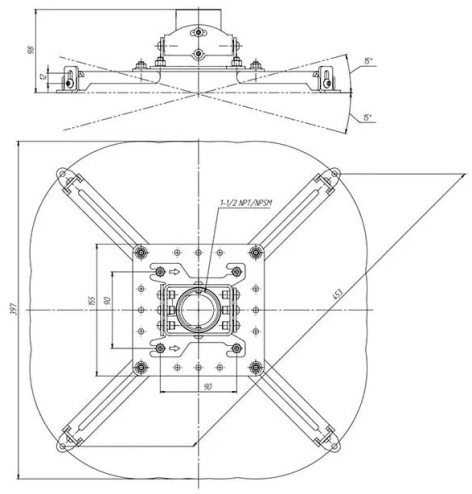 фото Крепление универсальное Wize PR2-UNV-W в Казани
