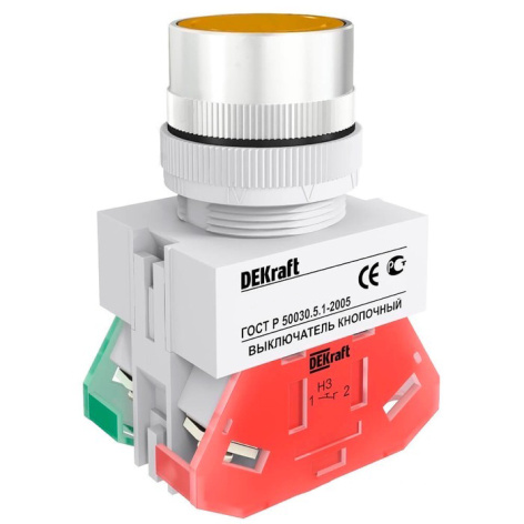 Изображение товара Выключатель кнопочный DEKraft 25125DEK ВК-22 660 В 10 А скрытый монтаж