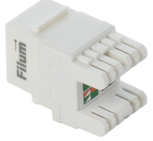 фото Модуль Keystone RJ45 UTP Filum FL-KJ-U6-WT-180 в Уфе