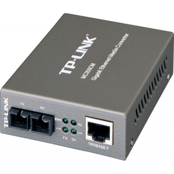 

Медиа-конвертер TP-LINK MC200CM 1xUTP Gigabit, 1xSC, MM, 550m, MC200CM