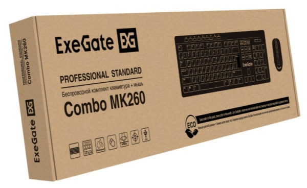 фото Клавиатура и мышь Wireless Exegate Professional Standard Combo MK260 в Екатеринбурге