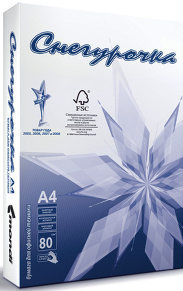 Изображение товара Бумага Mondi Снегурочка A4 80г/м² 500 листов