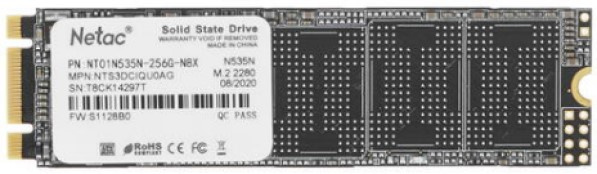 фото Накопитель SSD M.2 2280 Netac NT01N535N-256G-N8X в Самаре 256 ГБ