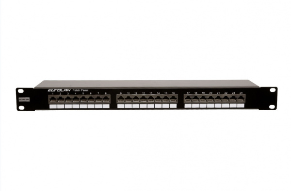 фото Патч-панель 19", 24xRJ45, FTP, Кат. 5е Eurolan 27B-F5-24BL в Уфе