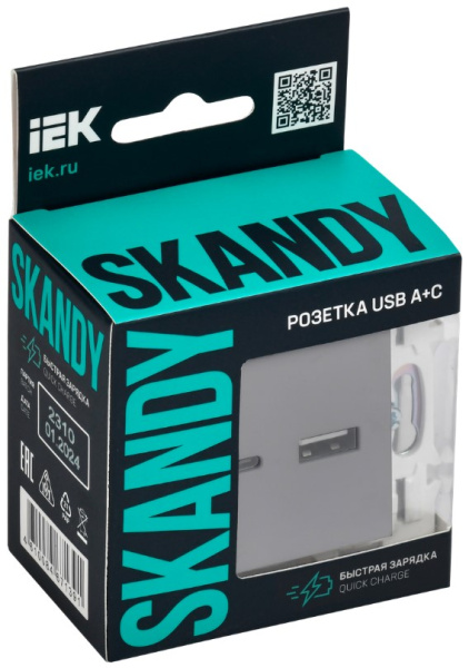фото Розетка USB  IEK SK-U22-018-K03 в Казани