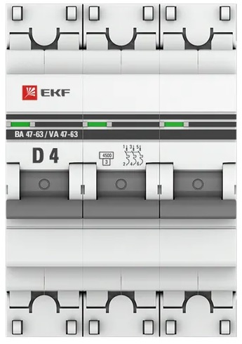 фото Автоматический выключатель  EKF mcb4763-3-04D-pro