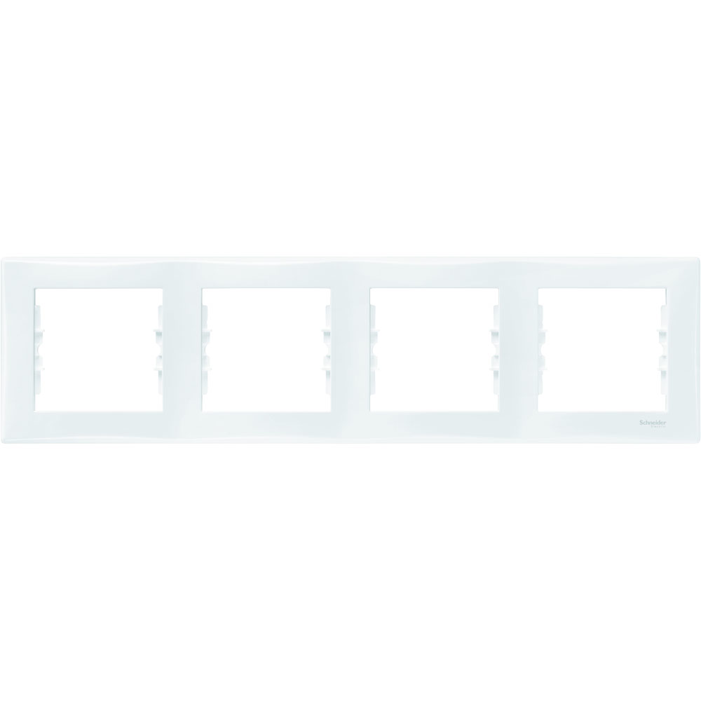 

Рамка Schneider Electric SDN5800721 Sedna 4-я горизонтальная, IP20 (белая), SDN5800721