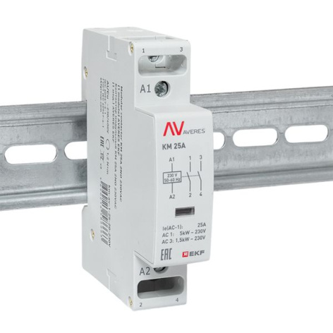 фото Контактор модульный EKF km-av-1-25-20-230V в Уфе
