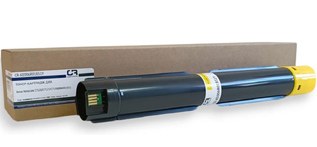 

Тонер-картридж CopyRite CR-XE006R01831Y для Xerox VersaLink C7120/C7125/C7130, 16500стр, yellow, CR-XE006R01831Y