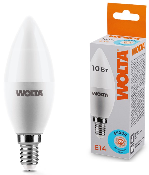

Лампа светодиодная WOLTA 25WC10E14 10Вт 6500K E14, 25WC10E14