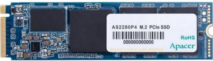 

Накопитель SSD M.2 2280 Apacer AP1TBAS2280P4-1 AS2280P4 1TB PCIe Gen3x4 with NVMe 3D TLC 3000/2000MB/s IOPS 215K/390K MTBF 1.5M RTL, AP1TBAS2280P4-1