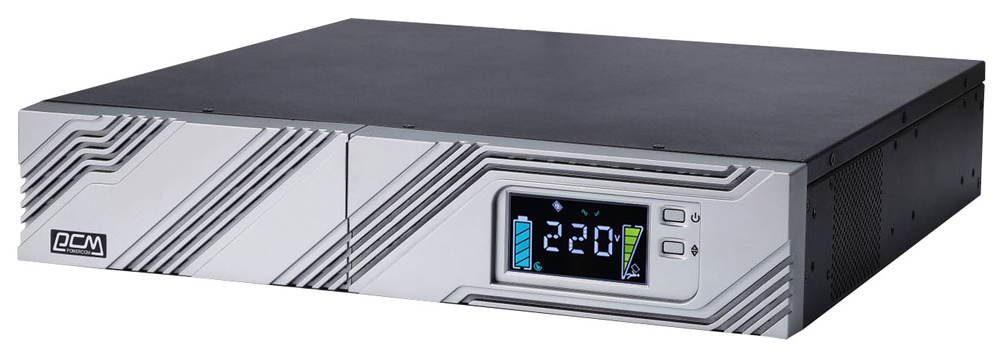 

Источник бесперебойного питания Powercom SRT-2000A LCD SMART KING RT (Rack/Tower) 2000 ВА/1800 Вт, SRT-2000A LCD