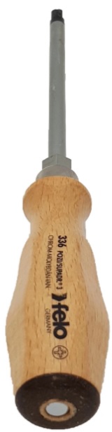 

Отвертка Felo 33630590 с деревянной рукояткой ударная PZ 3Х150, 33630590