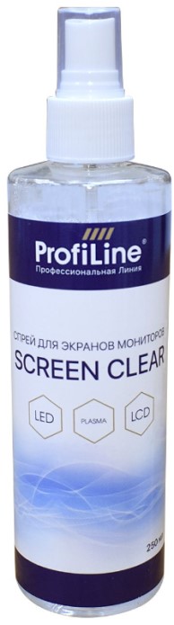 

Средство чистящее ProfiLine PLSC Screen Clean для оптических поверхностей/мониторов, 250 мл., PLSC