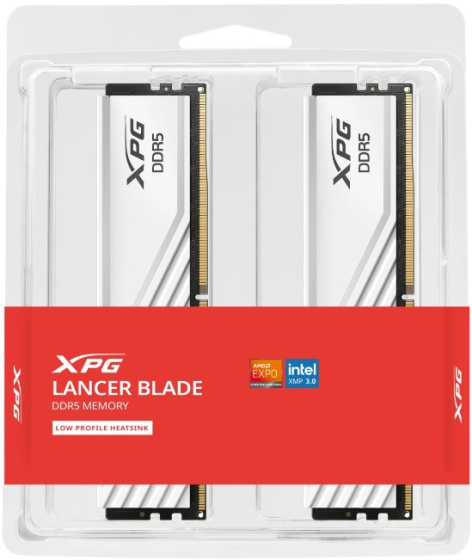 фото Оперативная память DDR5 32 ГБ (2×16 ГБ) ADATA LANCER, 6000 МГц, (AX5U6000C2816G-DTLABWH) в Казани