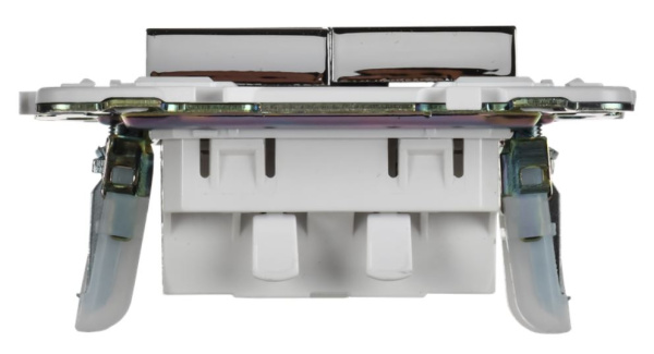 фото Выключатель двухклавишный  IEK SK-V20-0-10-K50