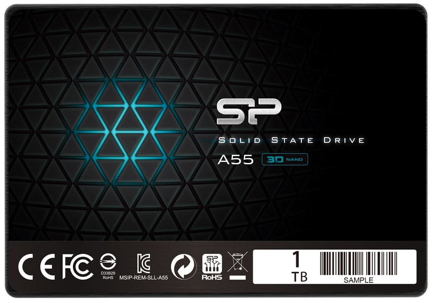 

Накопитель SSD 2.5'' Silicon Power SP001TBSS3A55S25 Ace A55 1TB SATA 6Gb/s 3D TLC 560/530MB/s MTBF 1.5M 500 TBW, SP001TBSS3A55S25