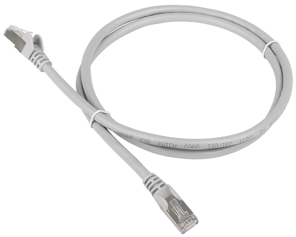 

Кабель патч-корд F/UTP 5e кат. 0,5м. TWT TWT-45-45-0.5/S-GY RJ45 - RJ45, 4 пары, серый, TWT-45-45-0.5/S-GY