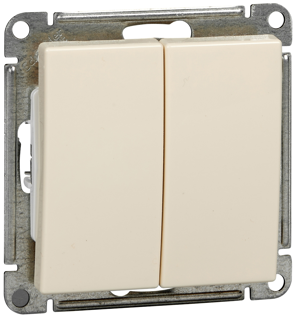 

Выключатель Schneider Electric VS610-256-2-86 Wessen 59 бежевый Переключатель 2-клавишный 10АХ, VS610-256-2-86