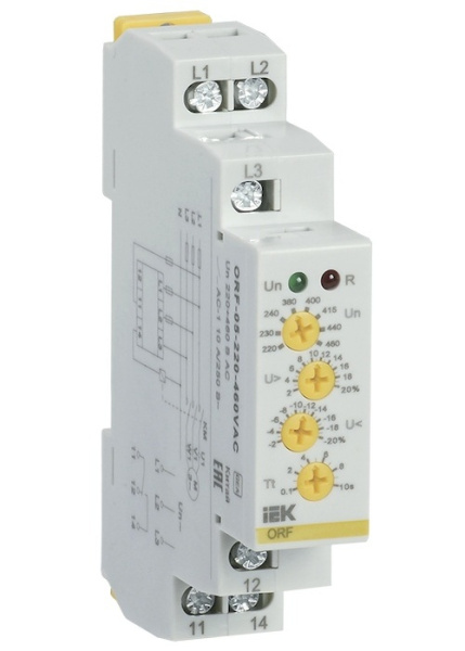 Изображение товара Реле контроля фаз IEK ORF-05-220-460VAC для защиты сетей