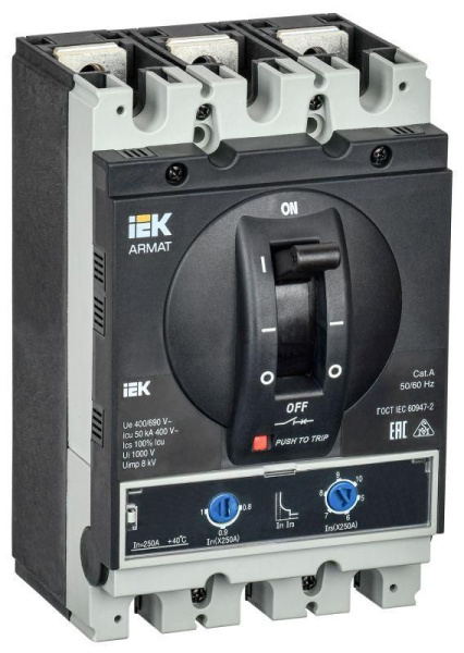 Изображение товара Автоматический выключатель IEK AR-MCCB-3G-050-0250A-ATUC