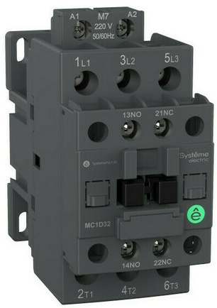 Изображение товара Контактор SystemePact MC1D25B7 25 А 3P 24 В управляемый DIN-рейка
