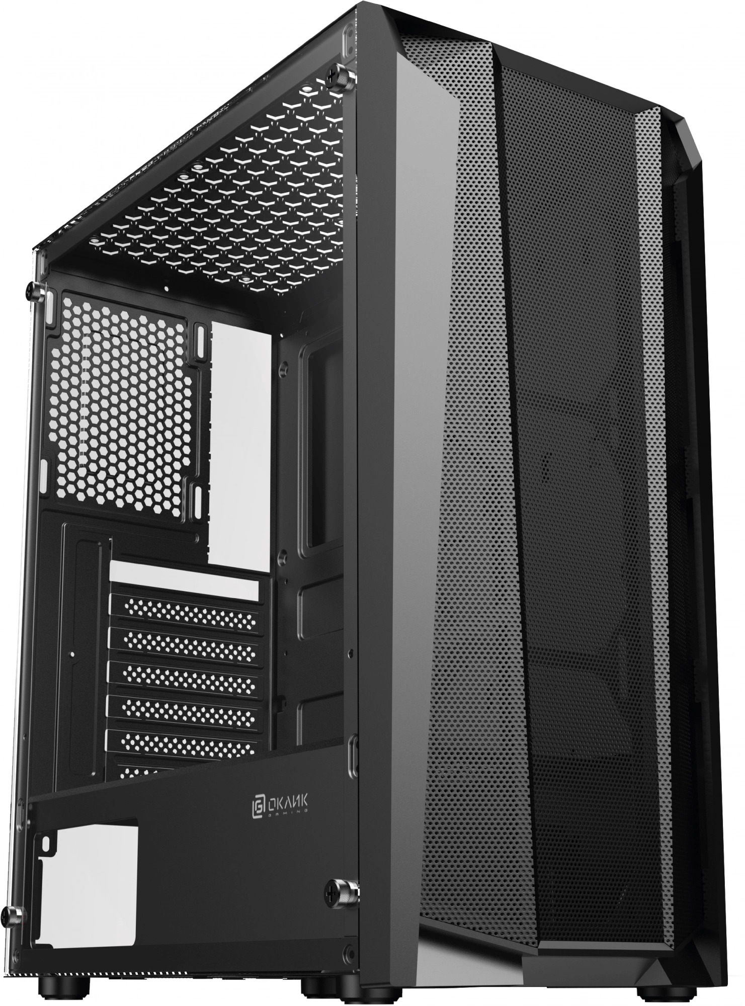 

Корпус ATX Oklick OCC-MD302 черный, без БП, панель из закаленного стекла, 2*USB2.0, USB3.0, audio, OCC-MD302