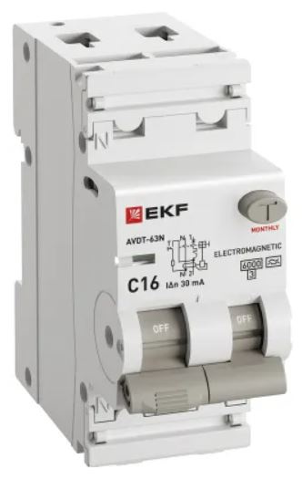 фото Автомат дифференциальный EKF D63N26MA16C30 в Челябинске