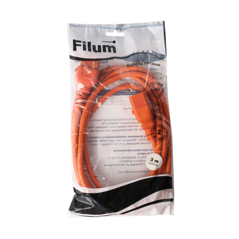 фото Кабель питания Filum FL-PC-C19F/C20F-C-3.0-OR в Воронеже
