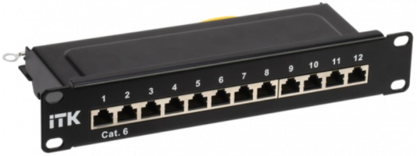 фото Патч-панель 10", 12xRJ45, STP, Кат. 6 ITK PP12-1UC06S-D05-10 в Казани