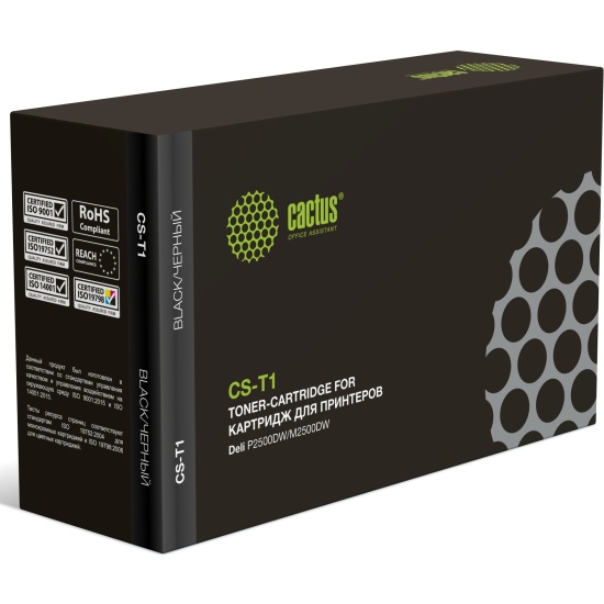 

Картридж Cactus CS-T1 лазерный T1 черный (3500стр.) для Deli P2500DW/M2500DW, CS-T1
