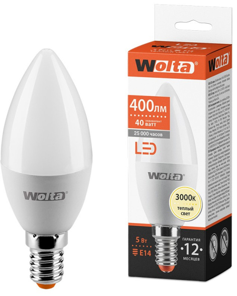 фото Лампа светодиодная WOLTA 25YC5E14 в Красноярске
