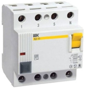 фото Выключатель дифференциального тока (ВДТ, УЗО) IEK MDV10-4-100-100