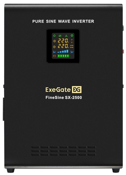 

Комплект Exegate FineSine SX-2500.LCD.AVR.2SH EX296617RUS ИБП EX296002RUS + батарея 65Aч EX282980RUS 2шт (инвертор, синус, для котла, настенный) 2500V, FineSine SX-2500.LCD.AVR.2SH