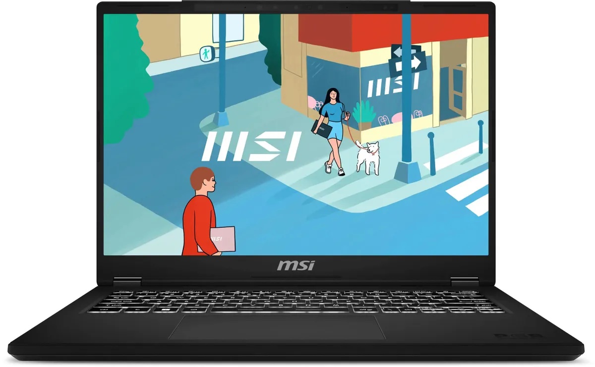 

Ноутбук MSI Modern 14H 9S7-14L112-091 i7-13700H/16GB/512GB SSD/14” FHD+ (1920x1200)/60Hz/IPS/Iris Xe Graphics/kbrd Eng/Rus/Win11Pro/Black, Modern 14H