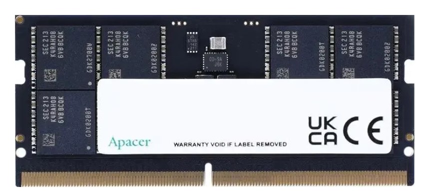 

Модуль памяти SODIMM DDR5 16GB Apacer FS.16G2C.PKH PC5-44800 5600MHz CL40 1.1V 262pin, FS.16G2C.PKH