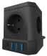 фото Сетевой фильтр  AGNI TP-VE4U5E-C-W-3m-black в Санкт-Петербургe