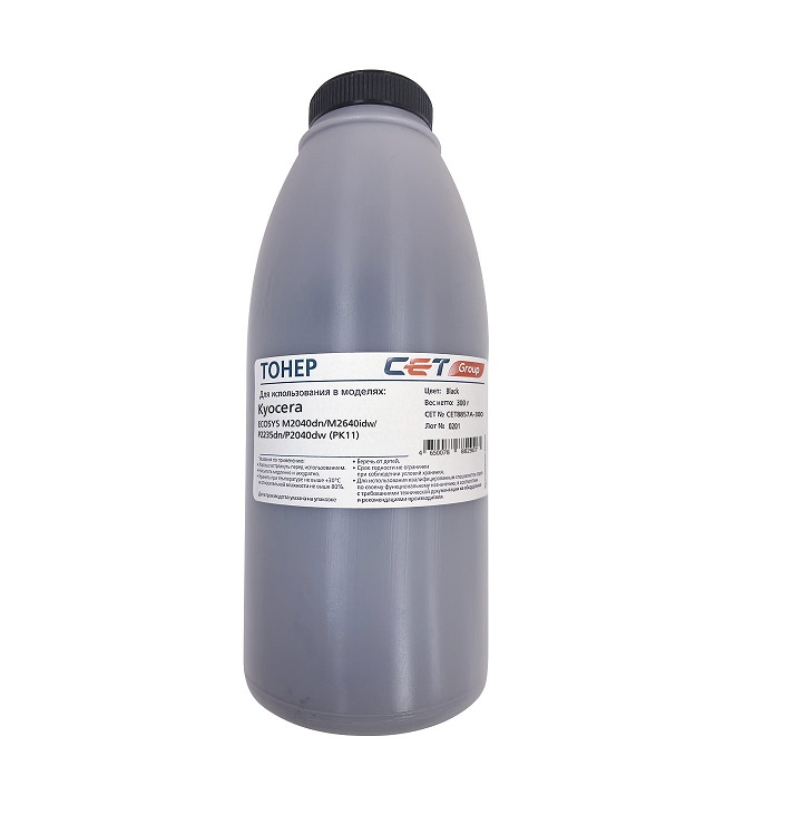 

Тонер CET CET8857A-300 PK11 для KYOCERA ECOSYS M2135dn/M2735dw/M2040dn/M2640idw/P2235dn/P2040dw (CET), 300г/бут, (унив.), CET8857A-300