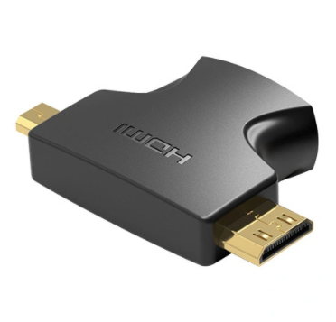 

Переходник Vention AGFB0 HDMI 19F/Mini HDMI+Micro HDMI, AGFB0
