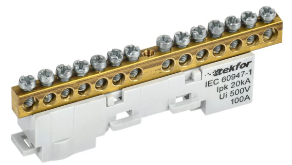 Изображение товара Шина для электросоединений IEK TF-NN10-14-ДЛ-К03 для щитовых сборок