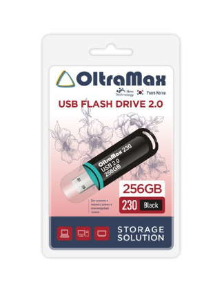 Изображение товара USB-накопитель 256GB OltraMax OM-256GB-230-Black USB 2.0