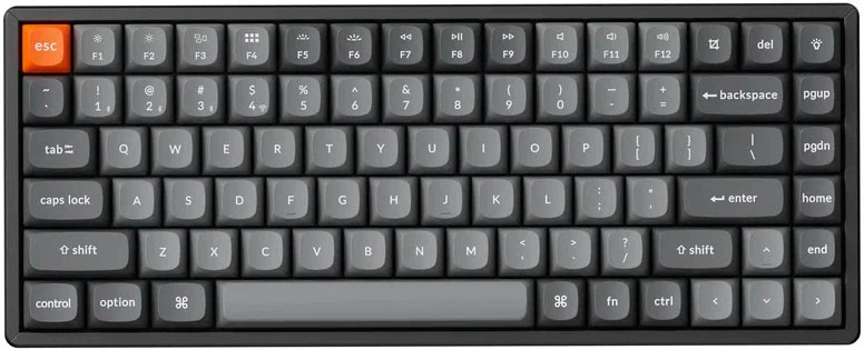 

Клавиатура Wireless Keychron K2 Max K2M-G1-RU механическая QMK, 84 клавиши, While Led подсветка, Hot-swap,Red Switch, K2 Max