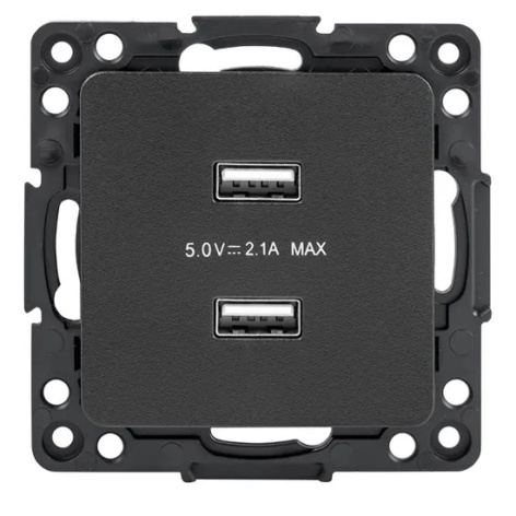 фото Розетка USB двухместная Механизм EKF EZR16-028-10-2USB в Омске